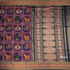 KSRTSR42531-2-Banaras-Navy-Blue-Ikkat-Pattern-Saree-02-pallu