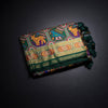 KSRTSR42532-1-Banaras-Forest-Green-Ikkat-Pattern-Saree-fold