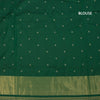 KSRTSR42532-3-Banaras-Forest-Green-Ikkat-Pattern-Saree-blouse
