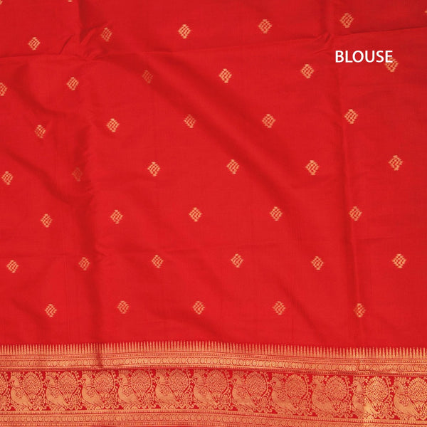 KSRTSR42534-3-Banaras-Red-Ikkat-Pattern-Saree-02-blouse