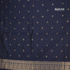 KSRTSR42535-3-Banaras-Navy-Blue-Ikkat-Pattern-Saree-03-blouse