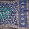 KSRTSR42539-4-Chiffon-Peacock-Blue-Printed-With-Embroidered-Saree-crush