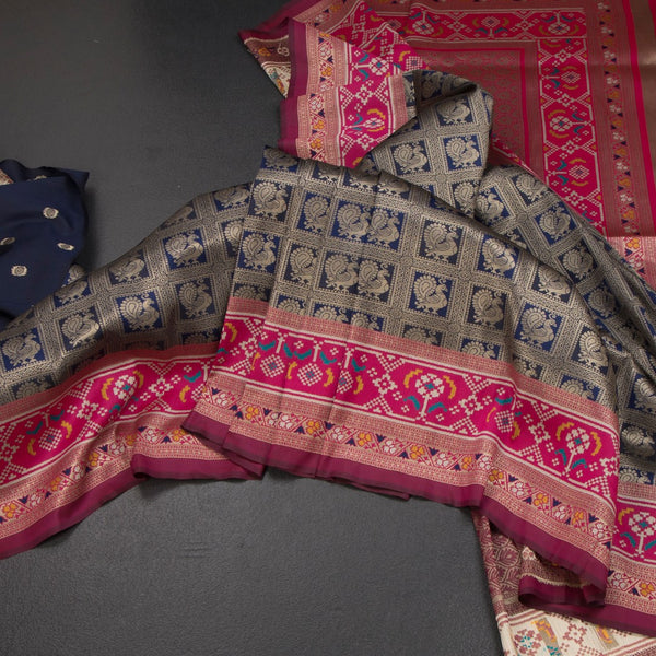 KSRTSR42540-Banaras-Navy-Blue-Zari-Worked-Saree-05-main