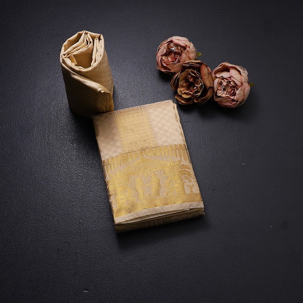 8 X 4 Sandal Semi Silk Dhoti 02