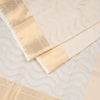 8 X 4 Cream Semi Silk Dhoti 02
