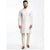 Semi Silk White Plain 3/4 Kurta
