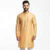 Semi Silk Sandal Plain 3/4 Kurta