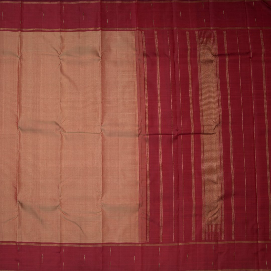 Shot Colour Handloom Silk Saree With Malli Moggu Border