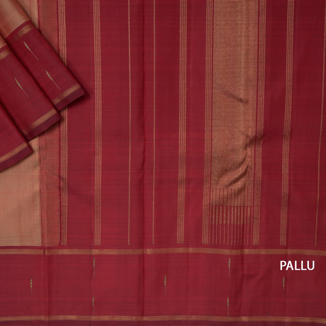 Shot Colour Handloom Silk Saree With Malli Moggu Border