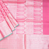 Pink Soft Silk Saree With Windmill Inspired Body Pattern And Kanchi Border