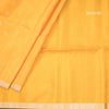 Mango Yellow Soft Silk Saree With Tiny Buttis On Body And Stylish Border