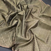 Sage Green Soft Silk Saree With Tiny Buttis On Body And Stylish Border