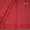 Araku Colour Micro Checked Silk Saree With Peacock And Chakra Buttas And Annam Border