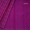 Shot Colour Silk Saree With Purple Checked Long Border
