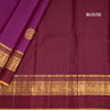 Magenta Silk Saree With Animal Motif On The Body And Zari With Thread Embossed Border