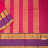 Kanchi Cotton Hot Pink Saree With Small Zari Buttas On The Body