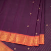 Kanchi Cotton Purple Saree With Small Zari Buttas On The Body