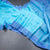 Sky Blue Silk Saree With Zari Buttas And Stripes Border
