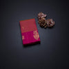 Shot Colour Silk Saree With Zari Buttas And Magenta Border