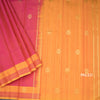 Shot Colour Silk Saree With Floral Buttas And Stripes Border