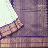 Pista Green Silk Saree With Thread Buttas And Temple Zari Border