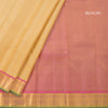Sandal Checked Silk Saree With Chakra And Mango Buttas And Zari Border