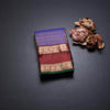 Indigo Blue Soft Silk Saree With Multi Design On The Body And Rettapet Border
