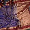 Indigo Blue Soft Silk Saree With Multi Design On The Body And Rettapet Border