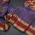 Indigo Blue Soft Silk Saree With Multi Design On The Body And Rettapet Border
