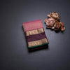 Dark Onion Pink Soft Silk Saree With Multi Design On The Body And Rettapet Border