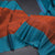 Rust Orange Silk Saree With Stripes Design And Simple Border