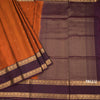 Rust Orange Soft Silk Saree With Chakra Buttas And Rettapet Border