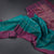 Peacock Blue Soft Silk Saree With Checks Design And Simple Border