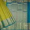 Shot Colour Zari Stripes Silk Saree With Small Buttas And Zari Border
