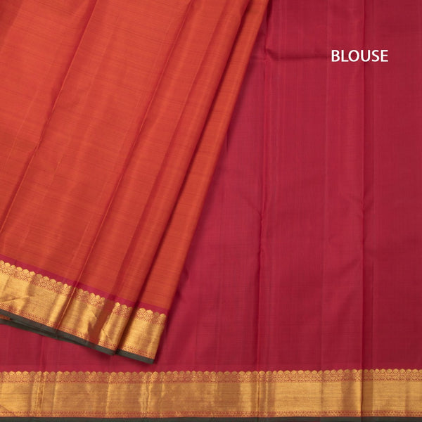 Shot Colour Silk Saree And Temple Design On Pallu