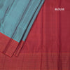 Shot Colour Silk Saree With Chakra Buttas And Checked Zari Border