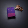 Purple Silk Saree With Peacock And Chakra Buttas And Stripes Border 02