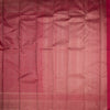 Dark Pink Zari Worked Silk Saree With Lines Design On The Body