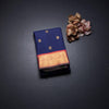 Navy Blue Silk Saree With Chakra Buttas And Gold Zari Border