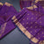 Purple Silk Saree With Peacock And Chakra Buttas And Gold Zari Border 02