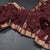 Semi Silk Maroon Saree With Floral And Tree Design And Zari Border