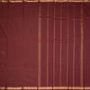 Semi Silk Maroon Checked Silk Saree And Zari Border