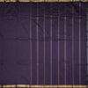Semi Silk Brinjal Violet Checked Silk Saree And Zari Border