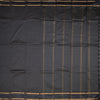 Semi Silk Grey Checked Silk Saree And Rettapet Border