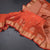 Semi Silk Fanta Orange Saree With Floral And Tree Design And Zari Border
