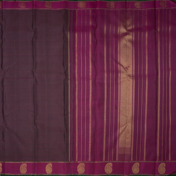 Multi Colour Stripes Silk Saree And Mango Zari Border