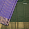Lavender Silk Saree With Floral Zari Buttas And Gold Zari Border