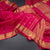 Pink Thread Checked Silk Saree With Peacock And Chakra Buttas And Gold Zari Border