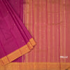Dark Pink Silk Saree With Zari Buttas And Zari Border