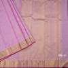 Light Pink Silk Saree With Chakra Buttas And Gold Zari Border